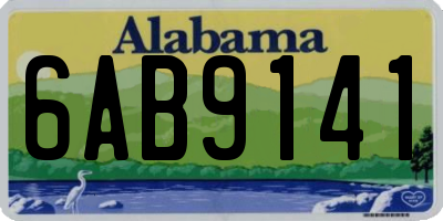 AL license plate 6AB9141
