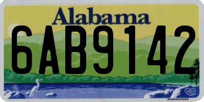 AL license plate 6AB9142
