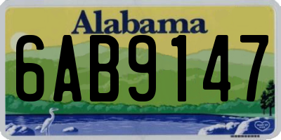 AL license plate 6AB9147