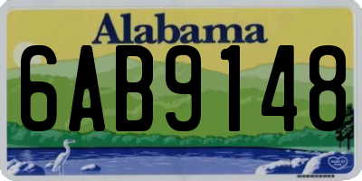 AL license plate 6AB9148