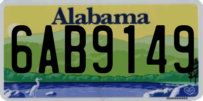 AL license plate 6AB9149