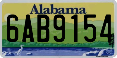 AL license plate 6AB9154