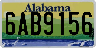 AL license plate 6AB9156