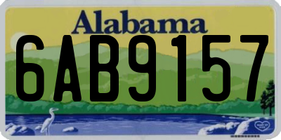 AL license plate 6AB9157