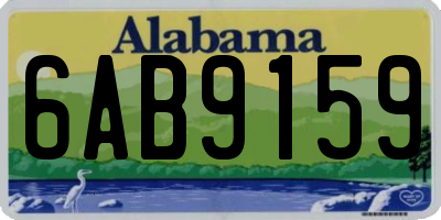 AL license plate 6AB9159