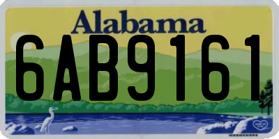 AL license plate 6AB9161