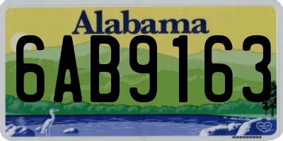 AL license plate 6AB9163