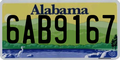AL license plate 6AB9167