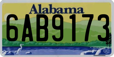 AL license plate 6AB9173