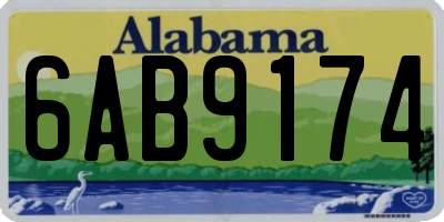 AL license plate 6AB9174