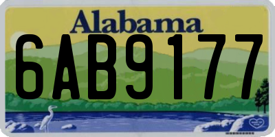 AL license plate 6AB9177