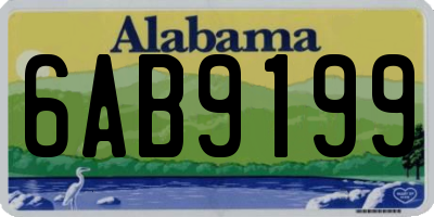 AL license plate 6AB9199