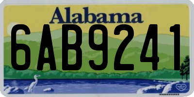 AL license plate 6AB9241