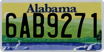 AL license plate 6AB9271