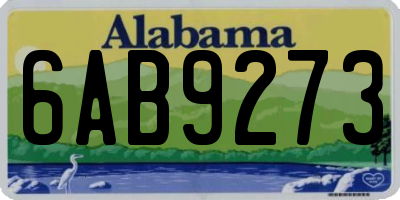 AL license plate 6AB9273
