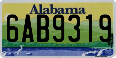 AL license plate 6AB9319