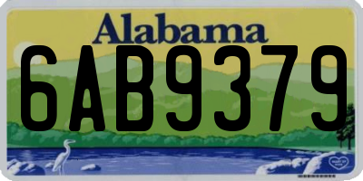 AL license plate 6AB9379