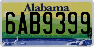 AL license plate 6AB9399