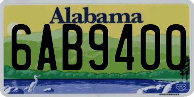 AL license plate 6AB9400