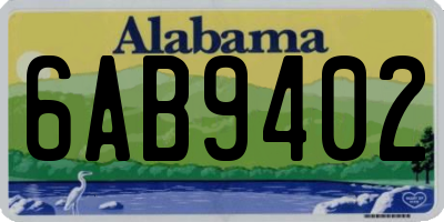 AL license plate 6AB9402