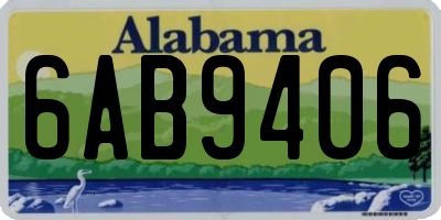AL license plate 6AB9406