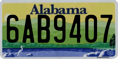 AL license plate 6AB9407