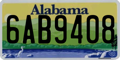 AL license plate 6AB9408