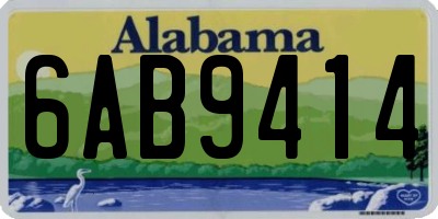 AL license plate 6AB9414