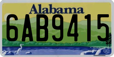AL license plate 6AB9415