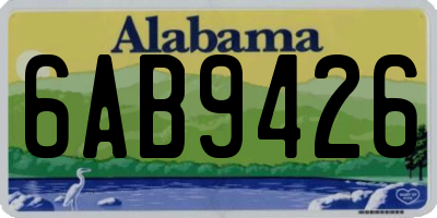 AL license plate 6AB9426