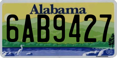 AL license plate 6AB9427