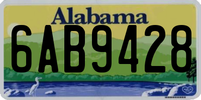 AL license plate 6AB9428