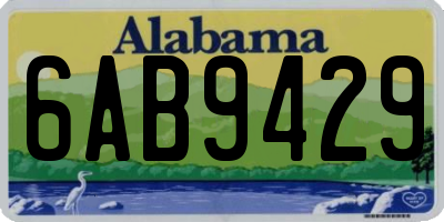 AL license plate 6AB9429