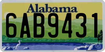 AL license plate 6AB9431