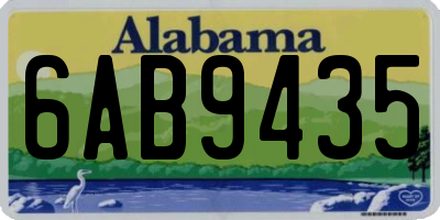 AL license plate 6AB9435