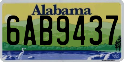 AL license plate 6AB9437