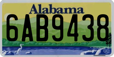 AL license plate 6AB9438