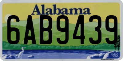 AL license plate 6AB9439
