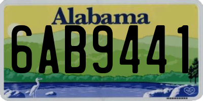 AL license plate 6AB9441
