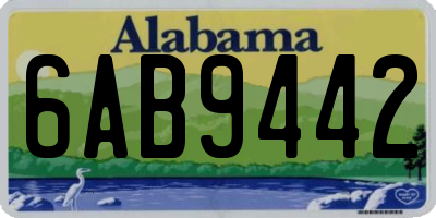 AL license plate 6AB9442
