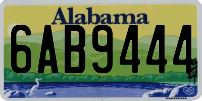AL license plate 6AB9444