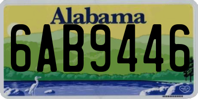 AL license plate 6AB9446