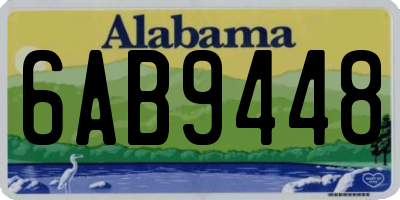 AL license plate 6AB9448