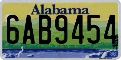 AL license plate 6AB9454