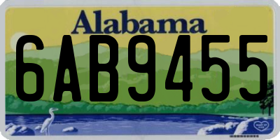 AL license plate 6AB9455