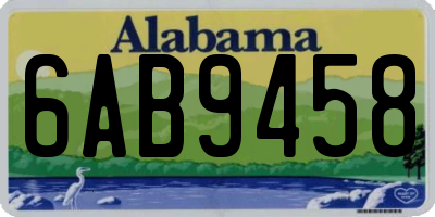 AL license plate 6AB9458