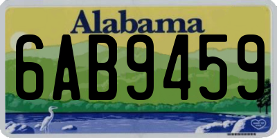 AL license plate 6AB9459
