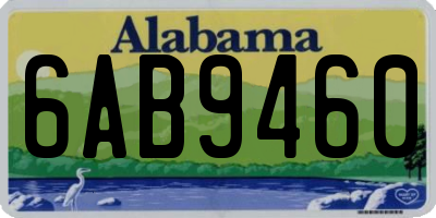 AL license plate 6AB9460