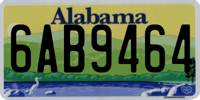 AL license plate 6AB9464