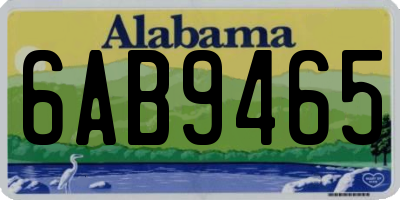 AL license plate 6AB9465